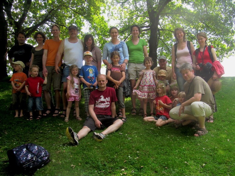 Gruppenfoto im Luisenpark Mannheim